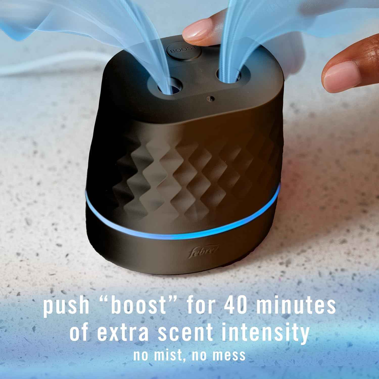 Febreze Plug Scent Booster, Continuous Scent Device Oil Diffuser, Compatible with Febreze Air Freshener Plug in Refills - Refills not Included