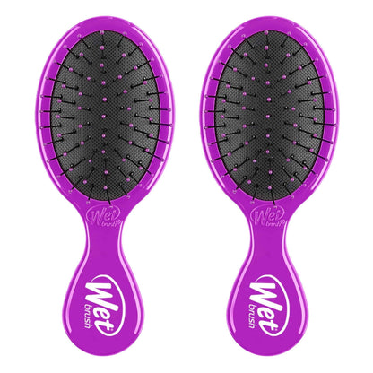 Wet Brush Mini Detangler Hair Brush, Detangling Travel Hair Brush - Ultra-Soft IntelliFlex Bristles Glide Through Tangles with Ease - Pain-Free - All Hair Types