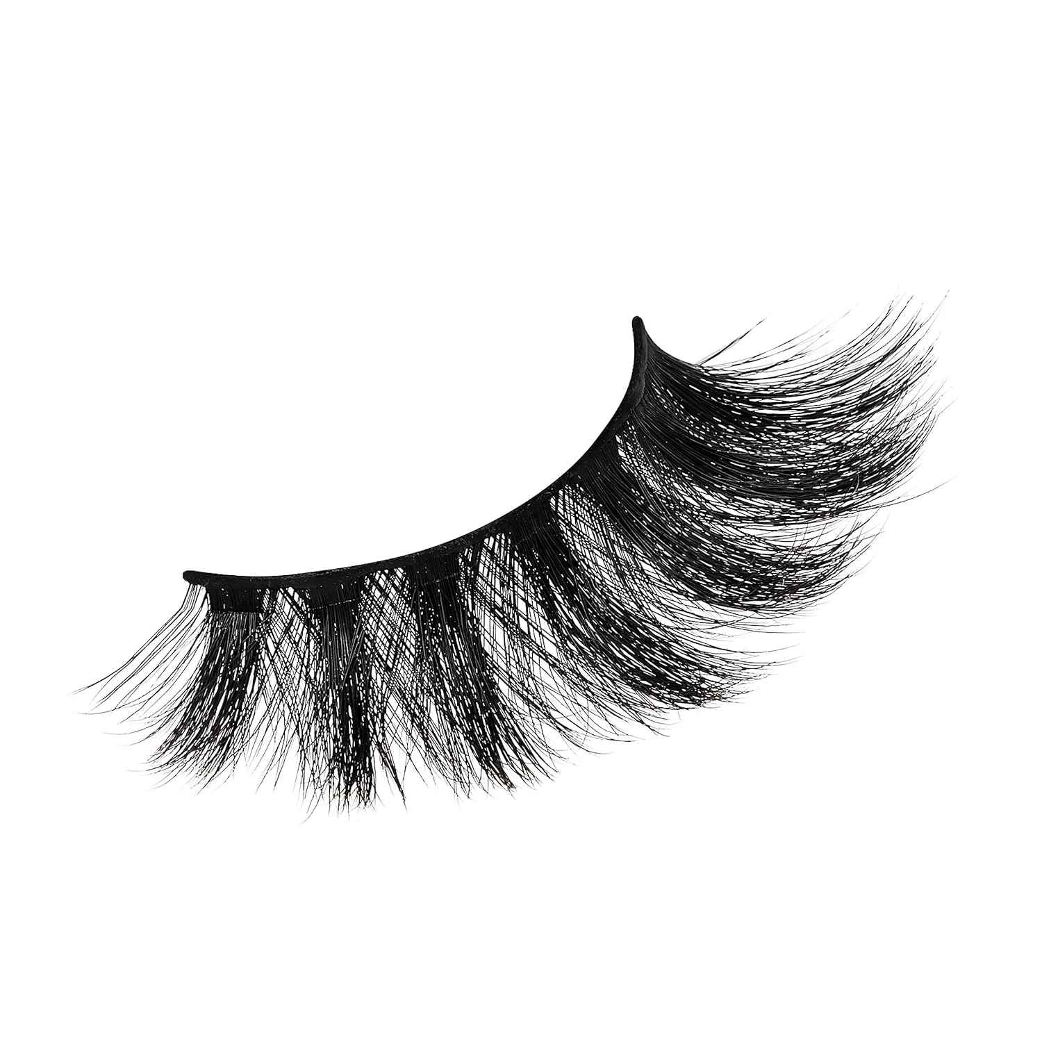 KISS Matte Black, False Eyelashes, 16mm, Includes 1 Pair Of Lash, Easy to Apply, Reusable Lash Clusters