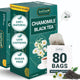 Chamomile + Black Tea - 80 Tea Bags (Pack of 2)