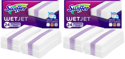 Swiffer WetJet Hardwood Floor Cleaner Spray Mop Pad Refill, Bathroom Cleaning Supplies, Hardwood Floor Cleaner, Multi Surface