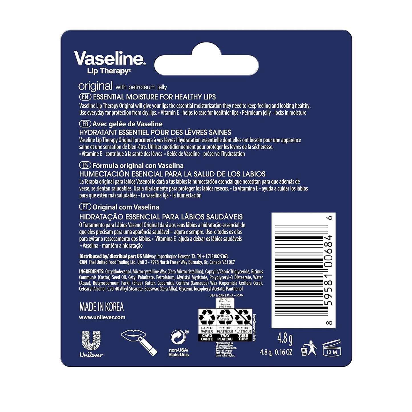 Vaseline_Lip_Therapy_Care_Original,_Fast-Acting_Nourishment,_Ideal_for_Chapped,_Dry,_Cracked,_or_Damaged_Lips,_Lip_Balm,_0.16_Ounce_(Pack_of_4)