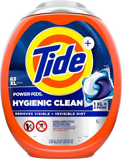 Tide Hygienic Clean Power PODS Laundry Detergent Pacs, Removes Visible and Invisible Dirt