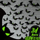 Glow eyes bats 56Pcs
