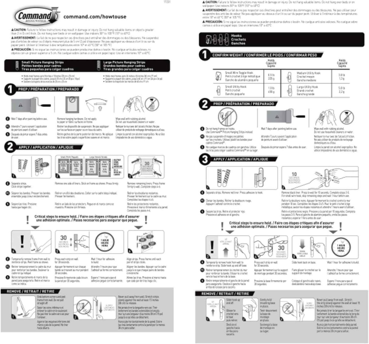Command Variety Pack, Including 10 Pairs of Picture Hanging Strips, 6 Wire Hooks and 8 Utility Hooks for Hanging Christmas Decorations, Damage Free Hanging Up to 19 Items with Command Strips, 1 Kit