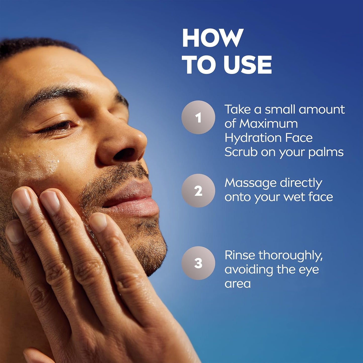 NIVEA_MEN_Maximum_Hydration_Face_Scrub_with_Provitamin_B5_and_Aloe_Vera,_Exfoliating_Face_Wash_Deeply_Cleanses_to_Unclog_Pores,_4.4_Oz_Tube,_Pack_of_3