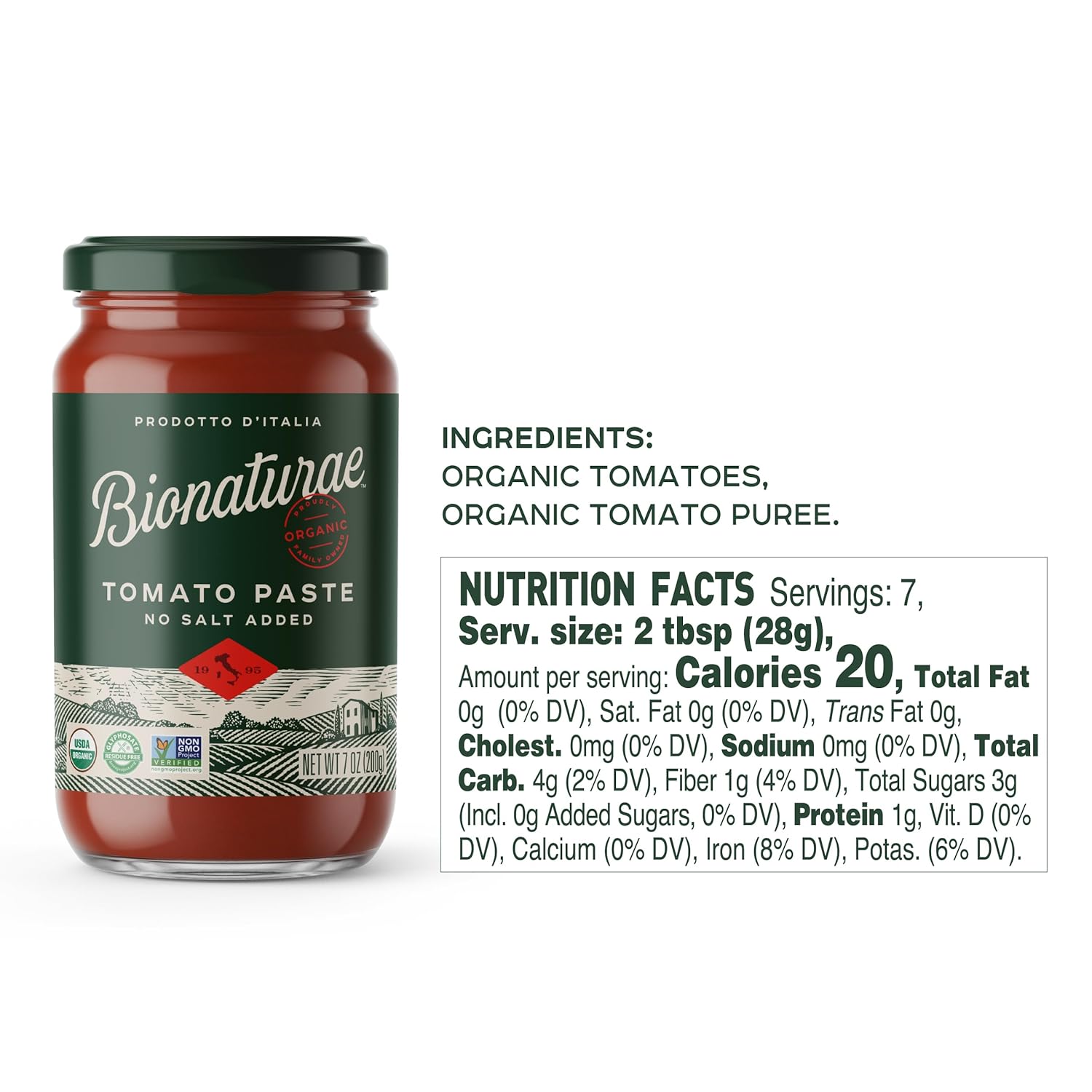 Bionaturae_Organic_Tomato_Paste_-_No_Salt_Tomato_Paste,_Tomato_Paste_in_a_Jar,_Keto_Friendly,_Non-GMO,_USDA_Certified_Organic,_No_Added_Sugar,_No_Added_Salt,_Made_in_Italy_-_7_Oz