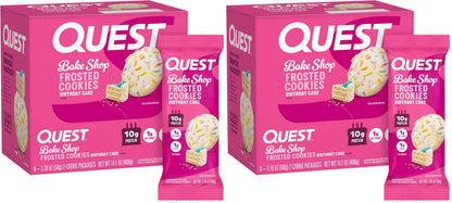 Quest Nutrition Frosted Protein Cookies, <1g Sugar, 5g Protein, 1g Net Carbs, Gluten Free