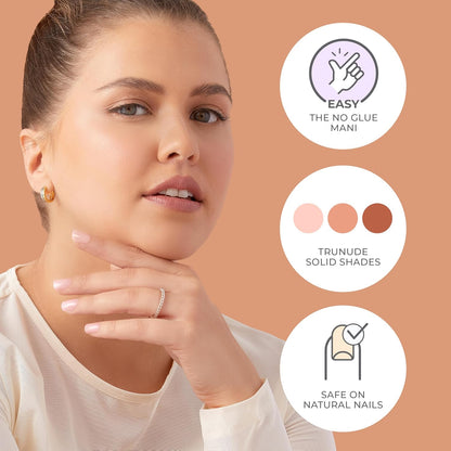KISS_imPRESS_No_Glue_Mani_Press_On_Nails,_Bare_but_Better,_'Serenity',_Medium_Pink,_Medium_Size,_Almond_Shape,_Includes_30_Nails,_Prep_Pad,_Instructions_Sheet,_1_Manicure_Stick,_1_Mini_File