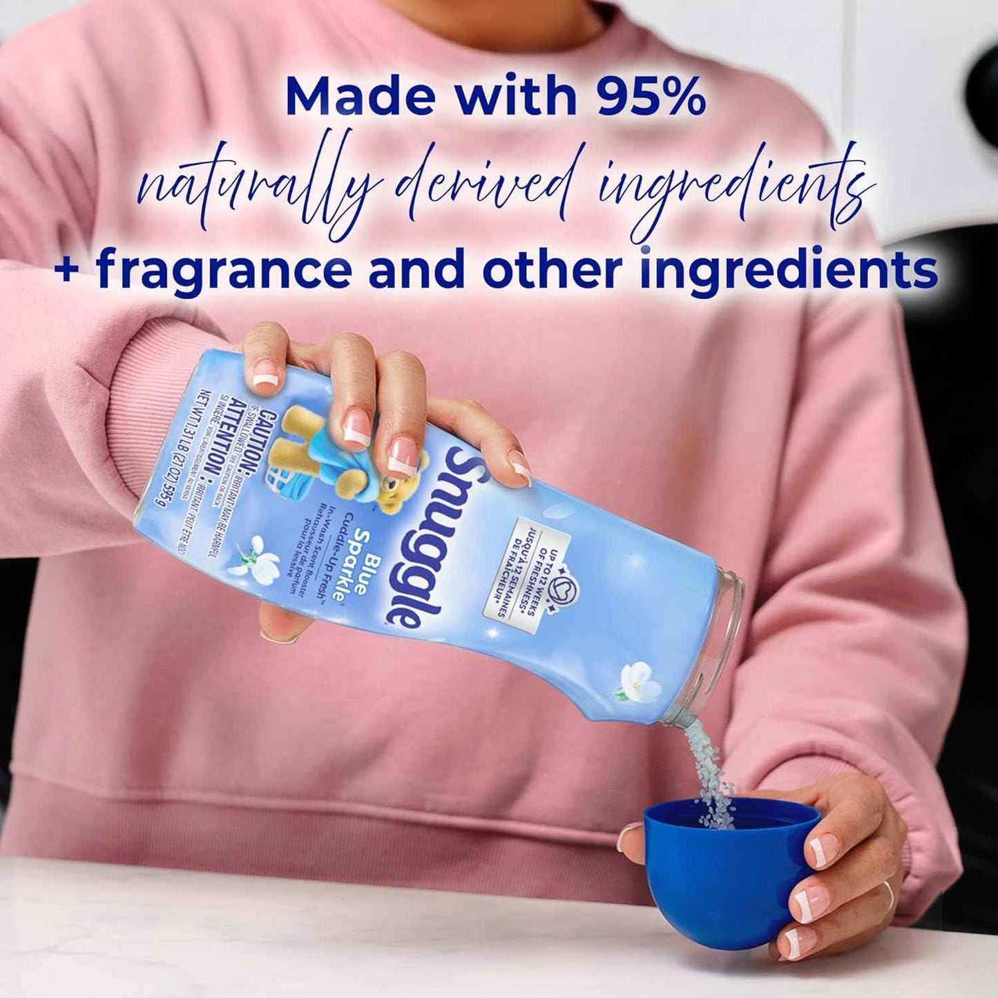 Snuggle In Wash Scent Booster, Laundry Beads for Long-Lasting Freshness, Fragrance Enhancer for Clothes, Bedding & Activewear, HE Safe