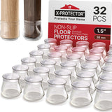 X-PROTECTOR Non Slip Furniture Pads - 16 Premium Furniture Grippers 2"! Self-Adhesive Rubber Feet Furniture Feet - Ideal Non Skid Furniture Pad Floor Protectors - Keep Furniture in Place!