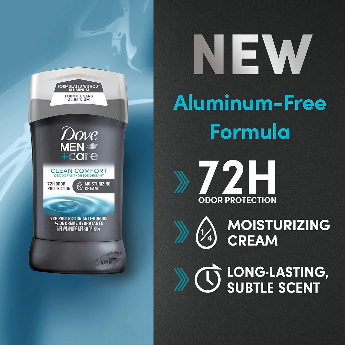 Dove_Men+Care_Deodorant_Stick_Aluminum-free_formula_with_48-Hour_Protection_Clean_Comfort_Deodorant_for_men_with_Vitamin_E_and_Triple_Action_Moisturizer,_3_Ounce_(Pack_of_1)