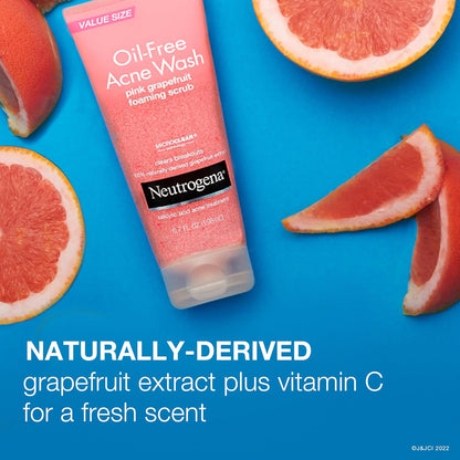 Neutrogena_Oil_Free_Pink_Grapefruit_Acne_Face_Wash_with_Vitamin_C,_2%_Salicylic_Acid_Acne_Treatment,_Gentle_Foaming_Vitamin_C_Facial_Scrub_to_Treat_&_Prevent_Breakouts,_6.7_fl._oz
