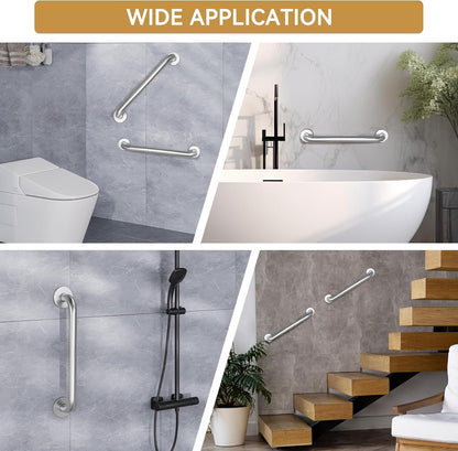 AmazerBath_Shower_Grab_Bars_for_Bathtubs_and_Showers,_Handicap_Grab_Bars_for_Shower_Anti_Slip,_Shower_Grab_Bars_for_Senior_for_Wall_Stainless_Steel,_Holds_up_to_500LBs,_12"_L_x_1"_D,_Brushed_Nickel