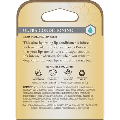 Burt's_Bees_Lip_Balm,_Moisturizing_Lip_Care,_100%_Natural_Origin,_Ultra_Conditioning_with_Shea,_Cocoa_&_Kokum_Butter_(4_Pack)