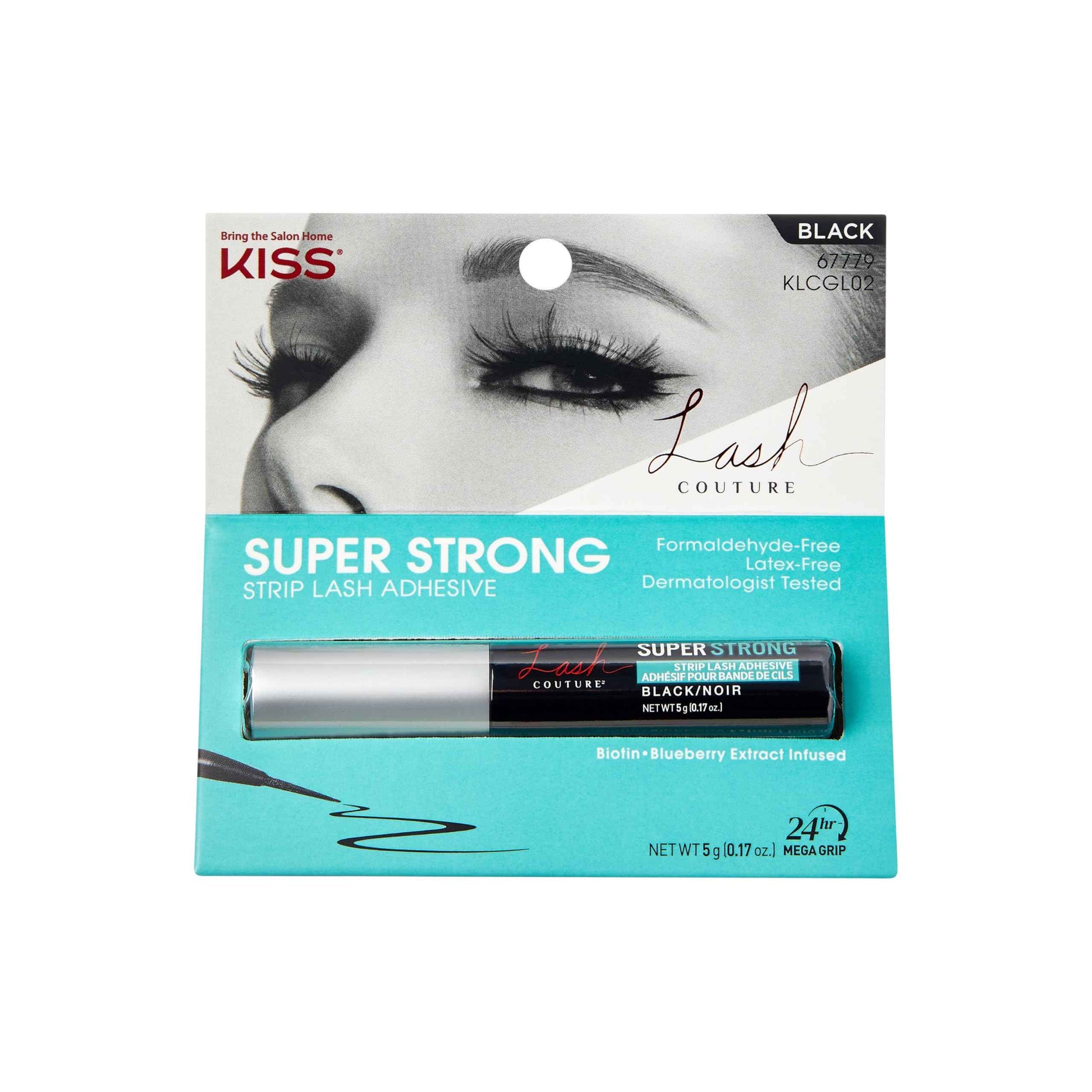 KISS Lash Couture, Lash Glue, Super Strong Strip Lash Adhesive, Includes Lash Adhesive, Long Lasting Wear, Can Be Used with Strip Lashes and Lash Clusters
