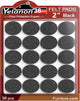 36 pcs Round Black