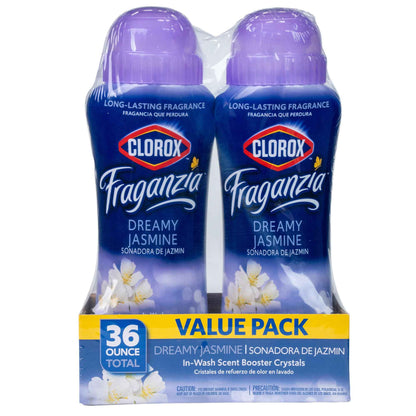 Clorox Fraganzia Laundry Scent Booster Crystals, In-Wash Fragrance Beads for Fresh-Smelling Clothes & Linens, Safe for All Fabrics & Colors, Easy-Pour Bottle