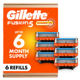 Gillette Fusion5 Power 5-Blade Razor Blade Refills for Men with Precision Trimmer