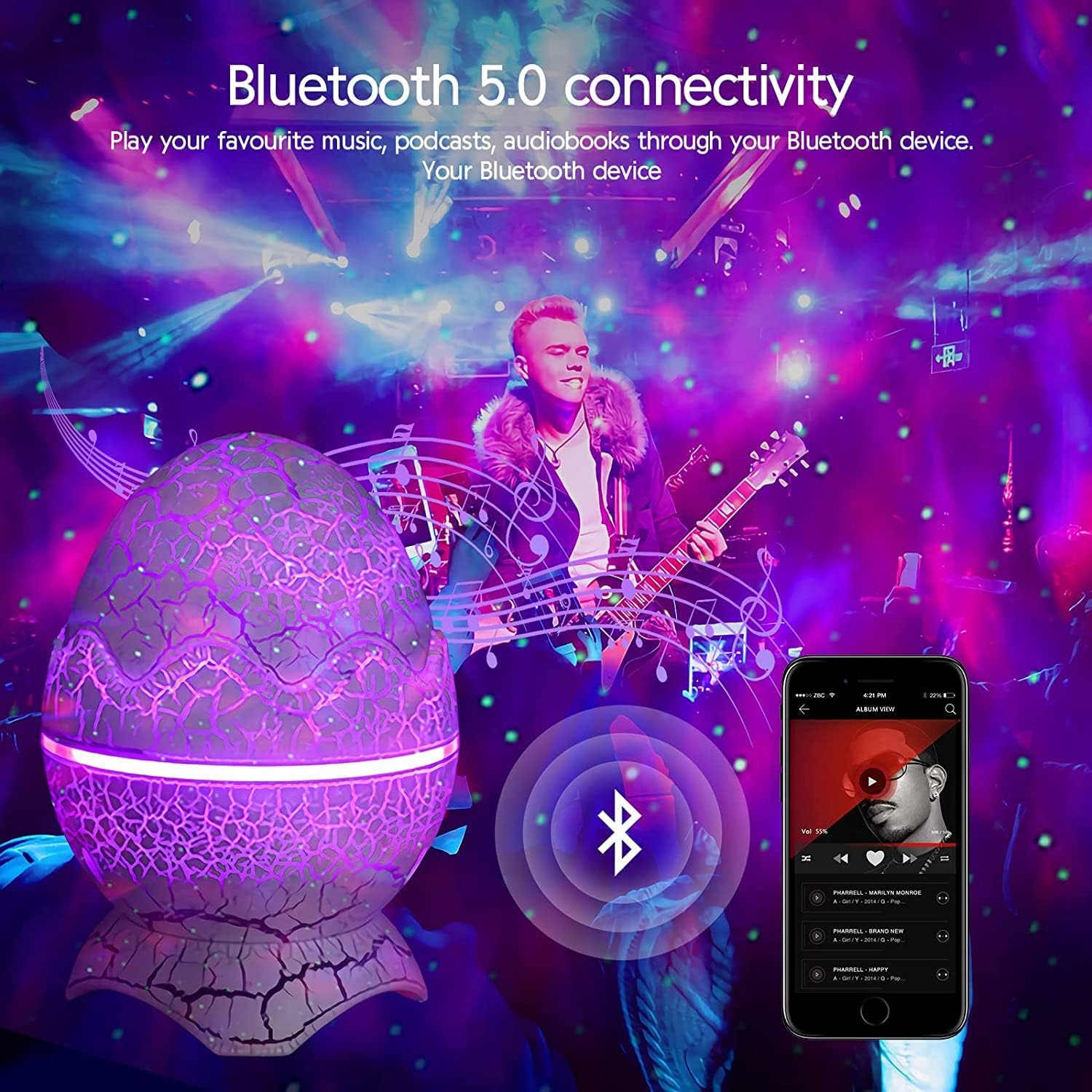 Dinosaur_Egg_Galaxy_Star_Projector_Starry_Light_with_Wireless_Music_Player,_Night_Light_with_White_Noise,_Nebula,Timer_&_Remote_Control_Best_Gift_&_Decoration_for_Children's_and_Adults'_Bedroom