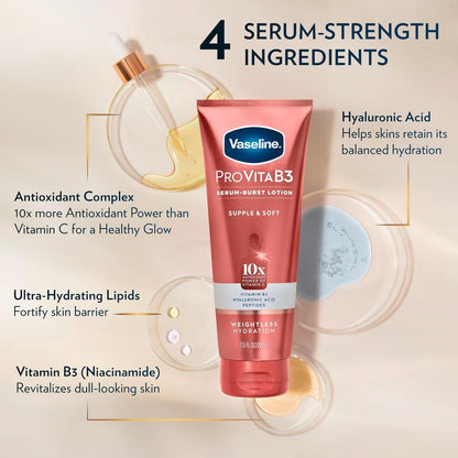 Vaseline_Pro_VitaB3_Serum_Burst_Lotion_Supple_&_Soft_Healthy,_Hydrated_Skin,_Lightweight_10x_Antioxidant_Power_of_Vitamin_C_with_Vitamin_B3,_Hyaluronic_Acid_&_Peptides,_7.5_fl_oz
