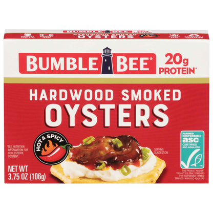 Bumble Bee Premium Select Canned Oysters, Can - Ready to Eat - 14g Protein per Serving - Gluten Free