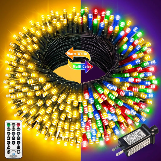 100FT_300_LED_Color_Changing_Christmas_Lights,_Warm_White_&_Multicolor_Christmas_Tree_Lights_with_Remote,_Waterproof_Connectable_String_Light_Outdoor_Indoor_for_Party_Garden_Xmas_Tree_Decorations