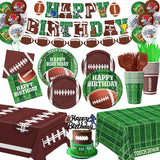 170 PCS Soccer Party Decorations, Soccer Birthday Party Decorations - Includes Plates, Napkins, Cups, Banner, Balloons, Tablecloth, Knives, Forks for Sports Soccer Theme Party Decorations, Serve 24