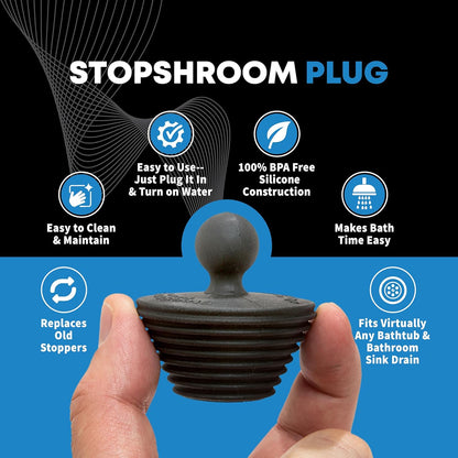 TubShroom_Ultra_Revolutionary_Bath_Tub_Drain_Protector_Hair_Catcher/Strainer/Snare,_Stainless_Steel,_Stainless_Combo