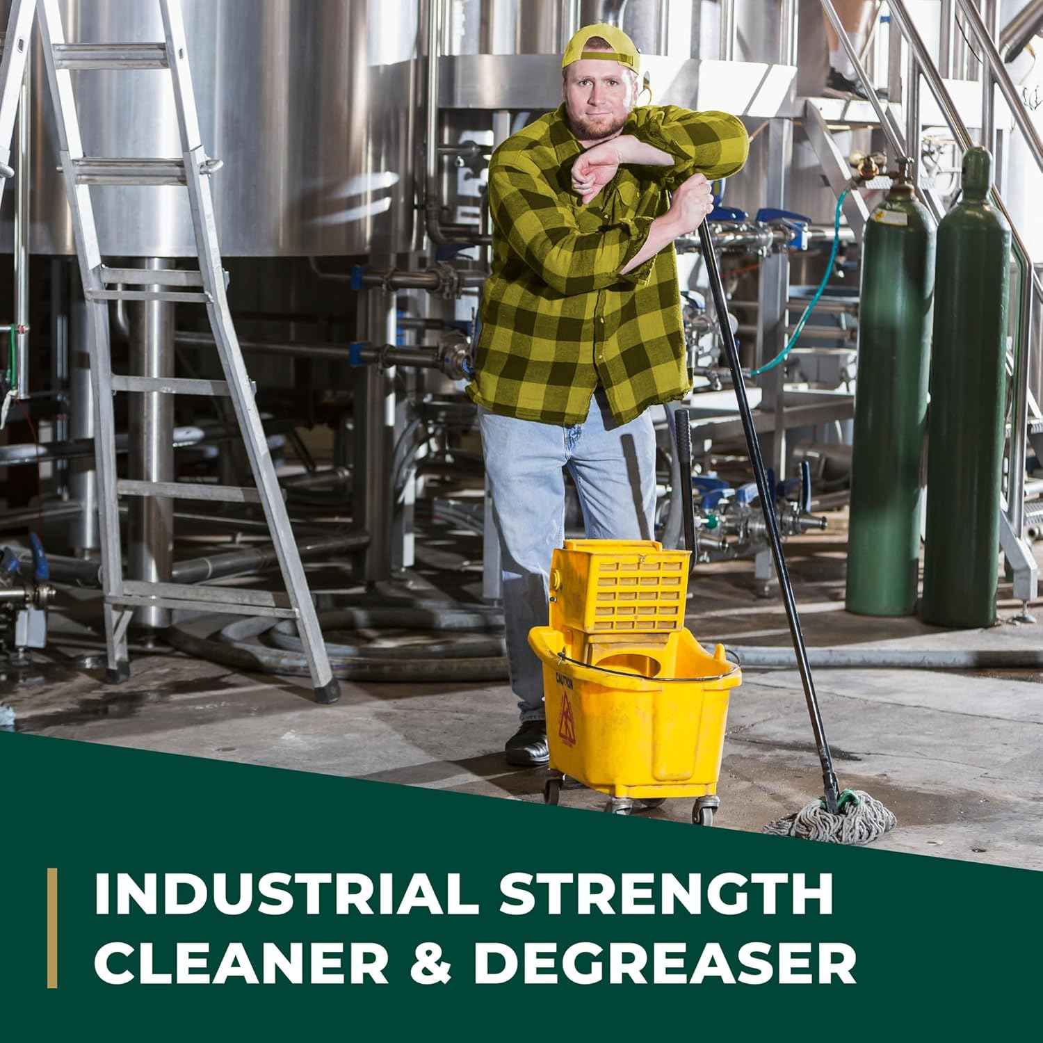 Simple Green Industrial Cleaner and Degreaser 1 Gal. MPF Micro-Particulate Fractionalization Lemon Scent