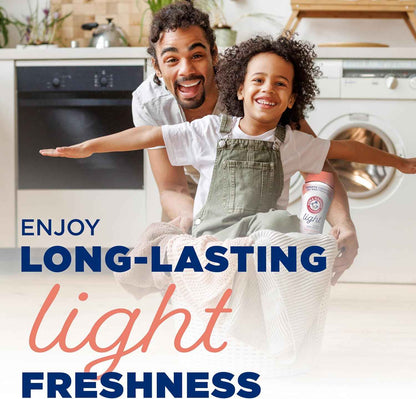 ARM & HAMMER Light In-Wash Scent Booster, No Heavy Perfumes, No Dyes, No Parabens, Peony Blossom Scent, 24 Oz