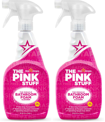 Stardrops - The Pink Stuff - Miracle Bathroom Foam Cleaner 750ml - Baths, Tiles, Soap Scum, Limescale, Streak Free