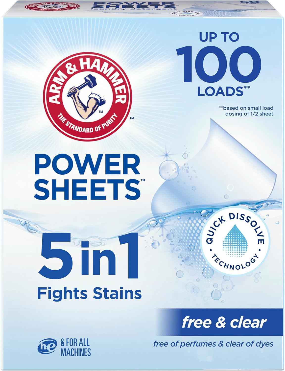 ARM & HAMMER 5in1 Power Sheets Laundry Detergent