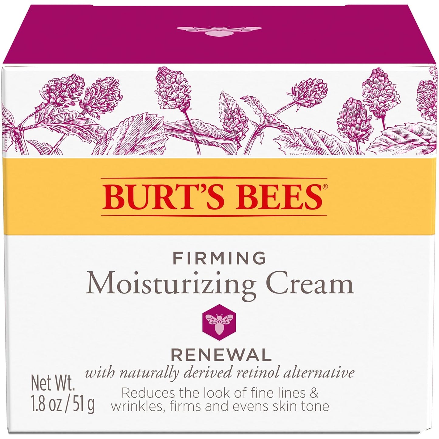 Burt's_Bees_Renewal_Firming_Face_Cream,_Anti-Aging_Retinol_Alternative,_Moisturizing_Natural_Origin_Skin_Care,_1.8_Ounce