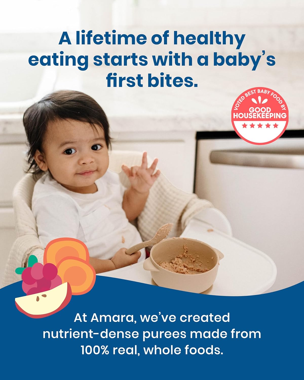 Amara_Organic_Baby_Food_-_Stage_2_-_Oats_&_Berries_-_Baby_Cereal_to_Mix_With_Breastmilk_&_Water_-_Shelf_Stable_Baby_Food_Pouches_Made_from_Organic_Fruit_and_Veggies_-_5_Pouches,_3.5oz_Per_Serving