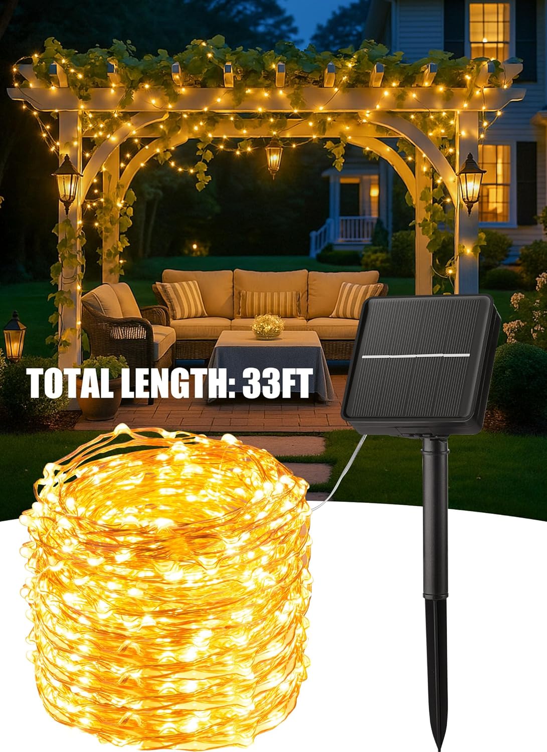 Minetom_Solar_String_Lights_for_Outside,_33Ft_100_LED_Outdoor_Solar_Fairy_Lights,_8_Modes_Balcony_Lights_for_Tree_Patio_Christmas_Party_Wedding_Decor_(Warm_White)