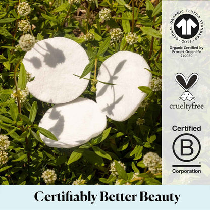 Sky Organics Organic Cotton Rounds for Sensitive Skin, 100% Pure GOTS Certified Organic for Beauty & Personal Care