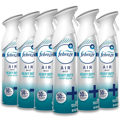 Febreze Air Mist, Air Freshener Spray, Odor Fighting Room Spray, Deodorizer for Home Bathroom Kitchen Office Apartment Dorm Room Classroom