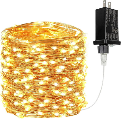 LED_Fairy_Lights_Plug_in,_Waterproof_String_Lights_Outdoor_&_Indoor_8_Modes_Christmas_Light_Bedroom_Decor,_Timer_Twinkle_Lights_for_Girl's_Room_Garden_Party_Christmas_Decorations_