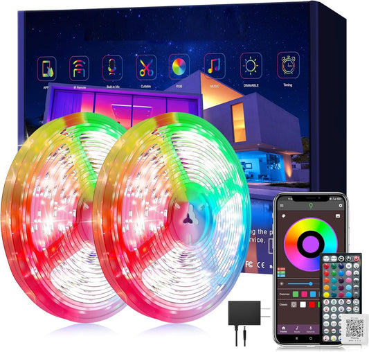Led_Lights_for_Bedroom_148ft/150ft/200ft/250ft_Color_Changing_RGB_Led_Strip_Lights_with_60_Keys_Remote_and_App_Control,_Music_Sync_Led_Lights_for_Room_Kitchen_Party_Home_Decor