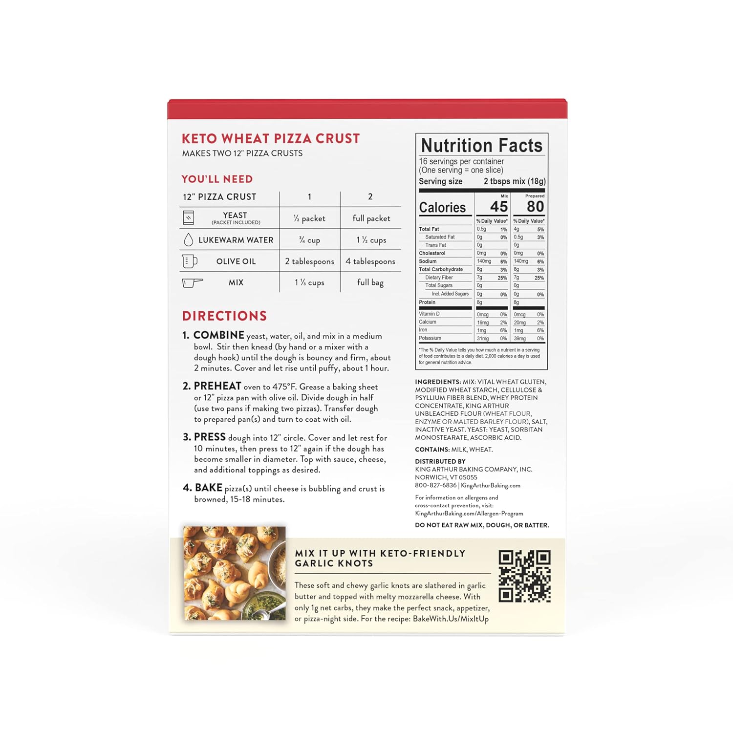 King_Arthur_Keto_Pizza_Crust_Mix:_Low_Carb_Delight_with_1g_Net_Carbs_per_Serving_-_Easy_to_Make,_Crisp_&_Chewy_10.25_oz_Mix_for_Two_12_in_Crusts_-_Perfect_for_Keto_Pizza_Lovers