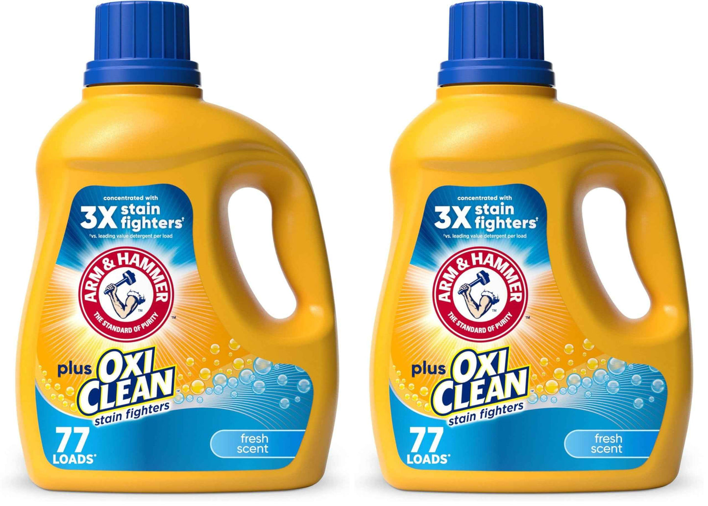 ARM & HAMMER Plus OxiClean Ultra Stain Fighters Liquid Laundry Detergent, Stain Remover for Clothes