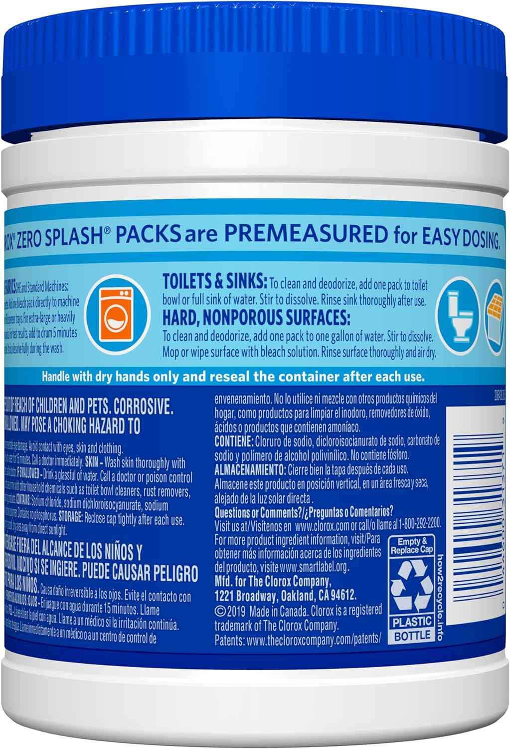 Clorox Control Bleach Packs Regular Laundry Packs