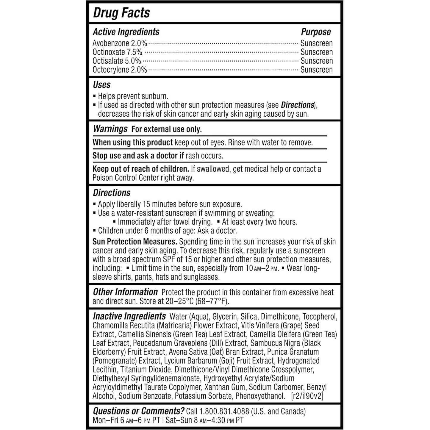 Paula's Choice RESIST Daily Hydrating Fluid Face Moisturizer with SPF 50 Sunscreen, Face Sunscreen for Oily Skin, Chamomile & Vitamin E, UVA/UVB Protection, Fragrance-Free, TSA Friendly