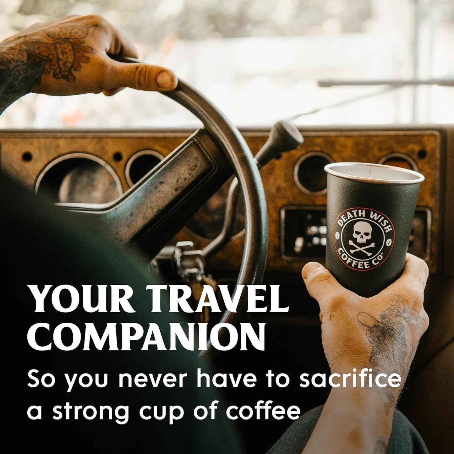 Death Wish Coffee Instant Dark Roast Coffee Packets, Bold & Intense Blend of Arabica & Robusta Beans, USDA Organic