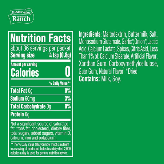 Hidden Valley Original Ranch Seasoning, Dressing and Recipe Mix