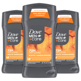 DOVE MEN + CARE Antiperspirant 3 Pack Rustic Sandalwood Deodorant for Men 2.7 oz