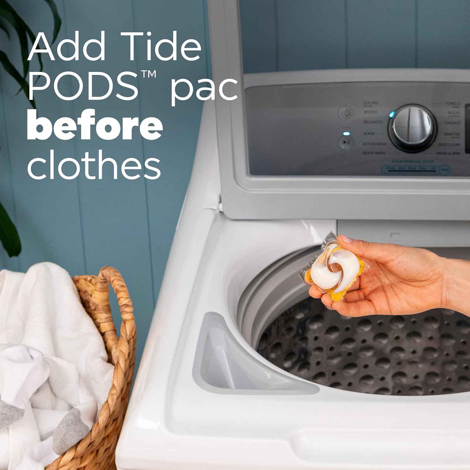 Tide PODS Free and Gentle Odor Refresh Laundry Detergent Packs, Hypoallergenic Laundry Detergent Pods