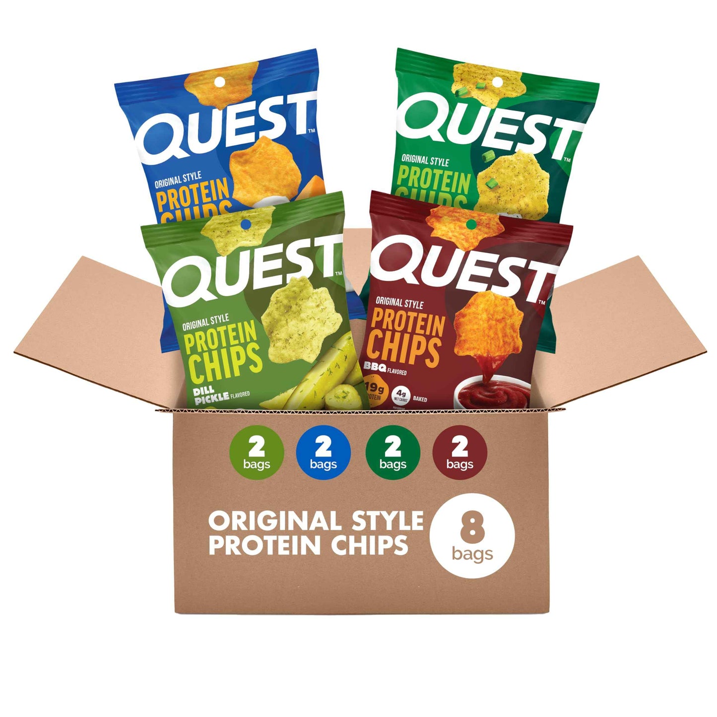 Quest Nutrition Protein Chips Variety Pack High Protein, Low Carb, 1.1 oz