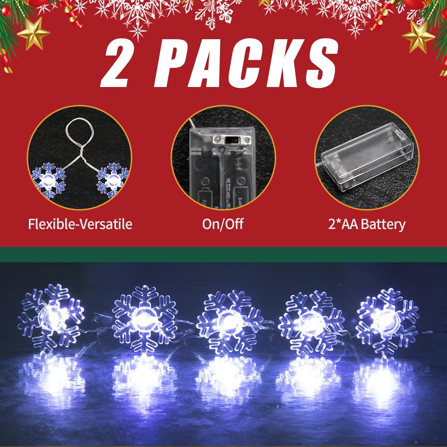 2_Pack_Battery_Operated_Snowflake_Christmas_Lights_Decorations,7FT_Silver_Wire_20_LED_Snowflake_String_Lights_for_Indoor_Holiday_Wedding_Party_Christmas_Tree_Garland_Decor(Cold_White)